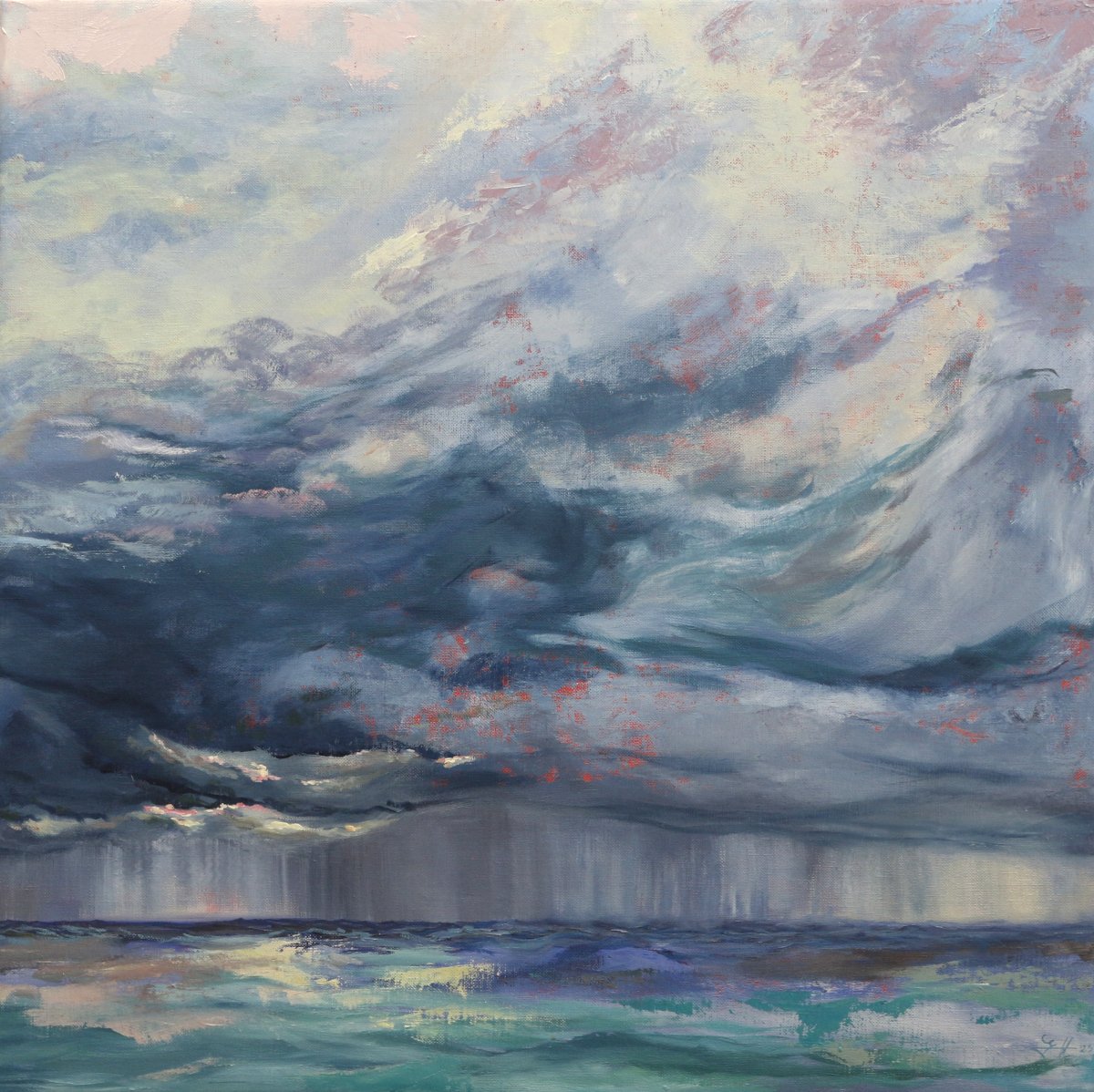 Tormenta - painting oil on canvas